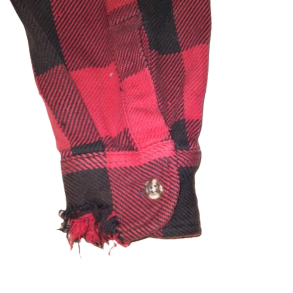 5 Brother Vintage Heavyweight Flannel Plaid Shirt Size Tallman Large - Picture 3 of 6